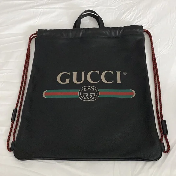 Gucci Black Drawstring bag - Picture 4 of 12